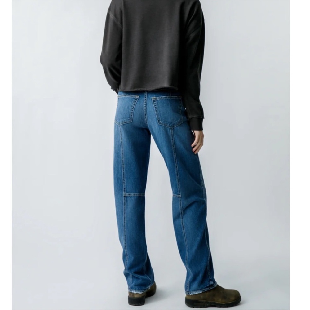 AMO Patsy Seamed Tapered Straight Leg Jeans Enchanted Wash - Picture 2 of 6